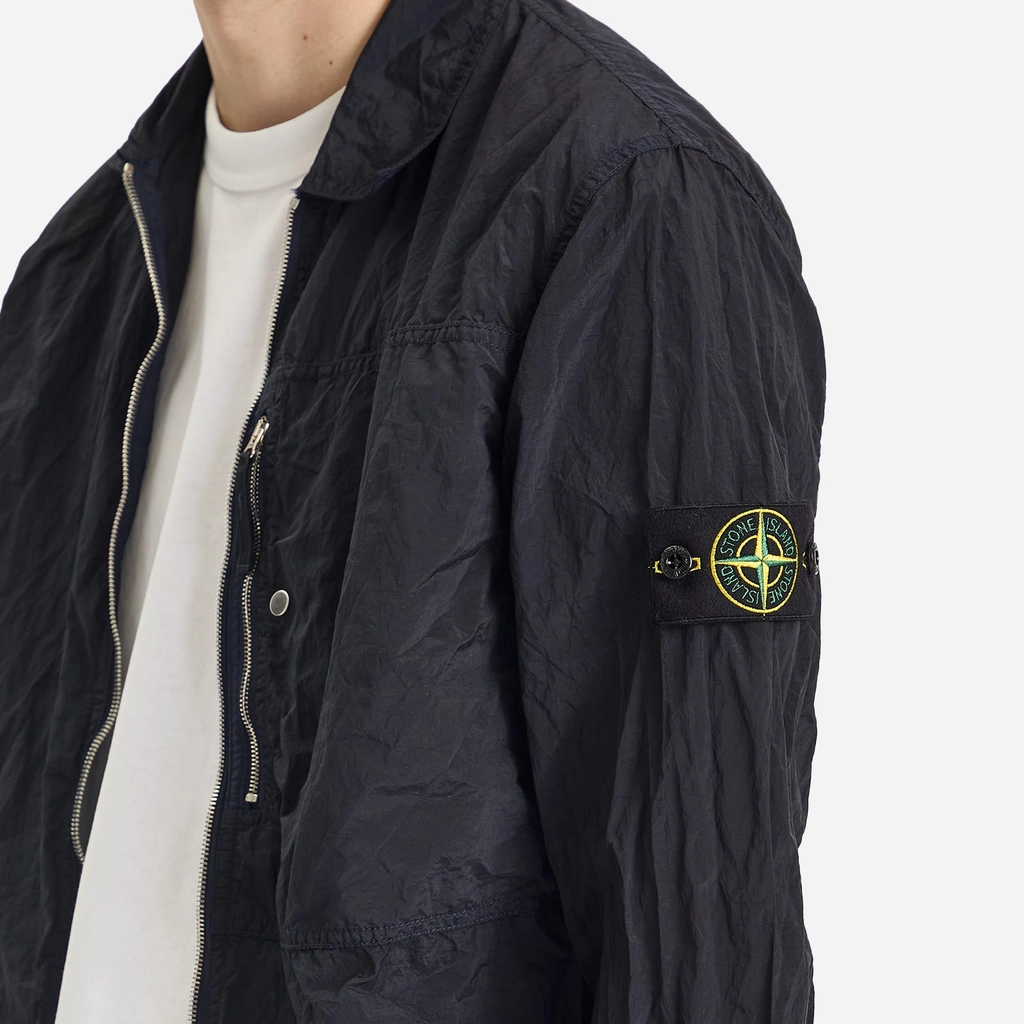 Stone Island Men's Nylon Metal Shirt Jacket Navy Blue